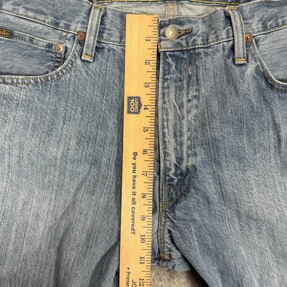 Polo Ralph Lauren Varick Slim Straight Jeans Mens 36x29* Blue Denim - Picture 10 of 12
